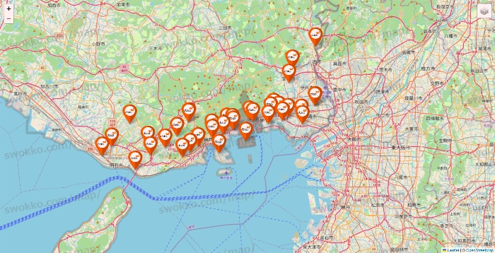兵庫県のダイエーの店舗地図
