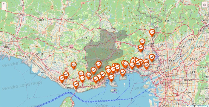 兵庫県のダイエーの店舗地図