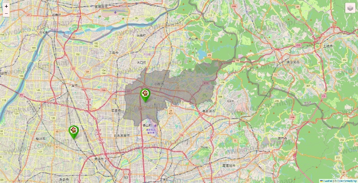 愛知県の大黒天系（ラ・ムー、ディオ、バリュー100、ザ・大黒天）の店舗地図