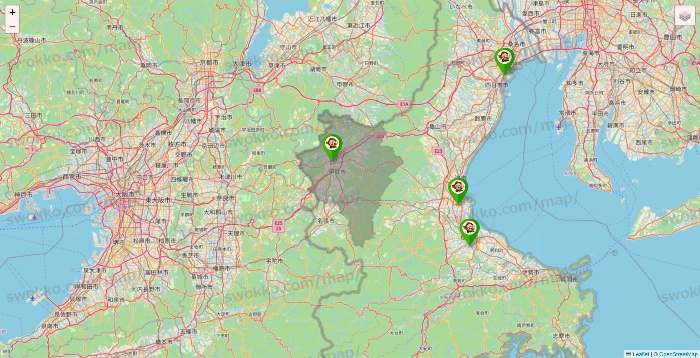 三重県の大黒天系（ラ・ムー、ディオ、バリュー100、ザ・大黒天）の店舗地図