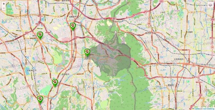 大阪府の大黒天系（ラ・ムー、ディオ、バリュー100、ザ・大黒天）の店舗地図