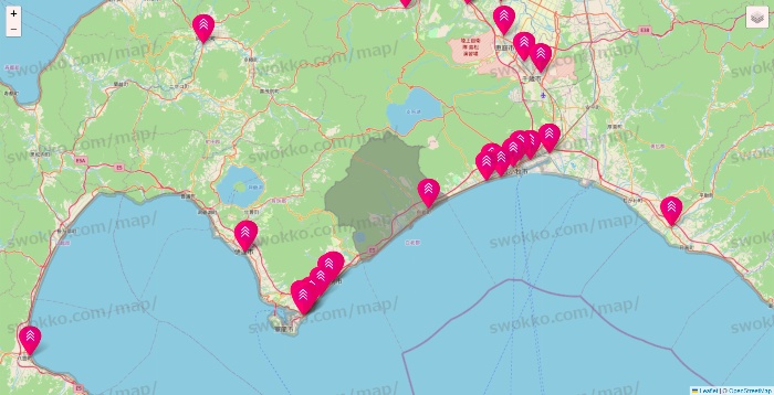 北海道のダイソー（DASIO）の店舗地図