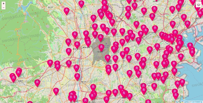 神奈川県のダイソー（DASIO）の店舗地図