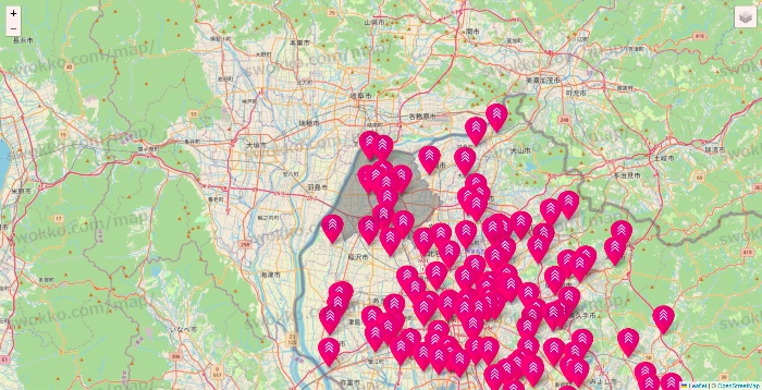 愛知県のダイソー（DASIO）の店舗地図