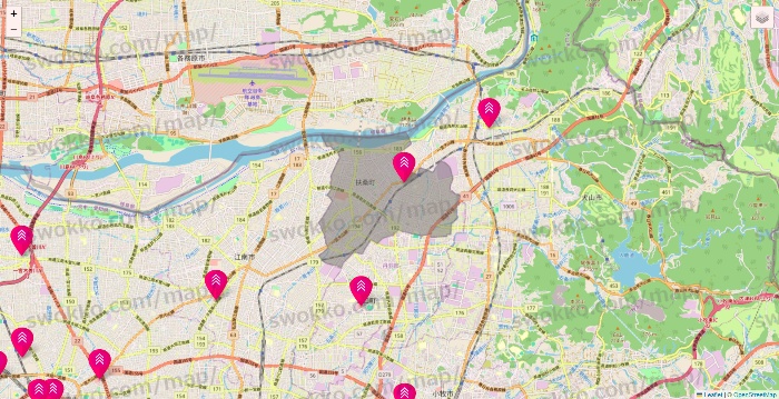 愛知県のダイソー（DASIO）の店舗地図