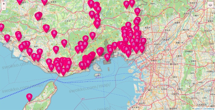 兵庫県のダイソー（DASIO）の店舗地図