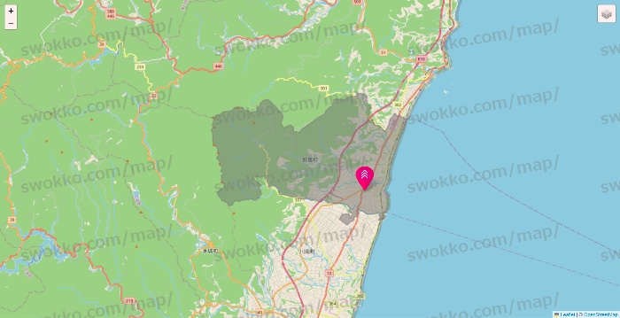 宮崎県のダイソー（DASIO）の店舗地図