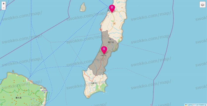 鹿児島県のダイソー（DASIO）の店舗地図