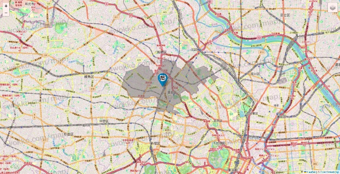 東京都のだんまや水産の店舗地図