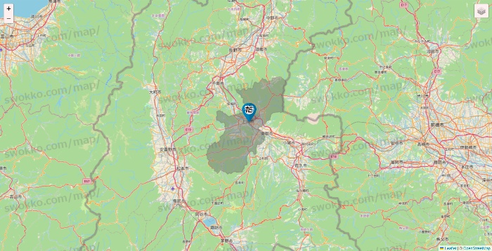 長野県のだんまや水産の店舗地図