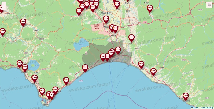 北海道のDCMの店舗地図