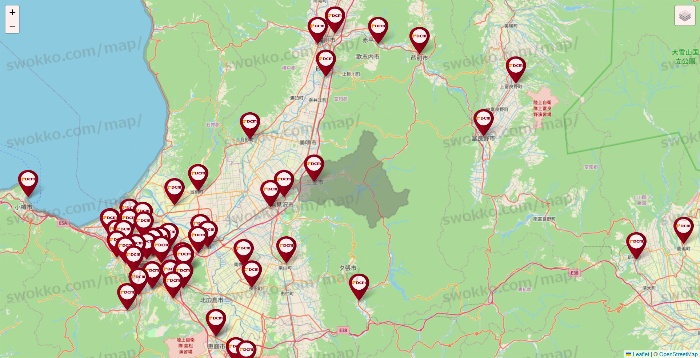 北海道のDCMの店舗地図