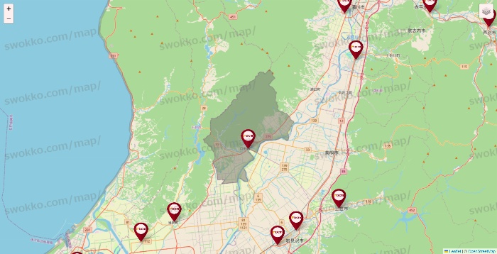 北海道のDCMの店舗地図