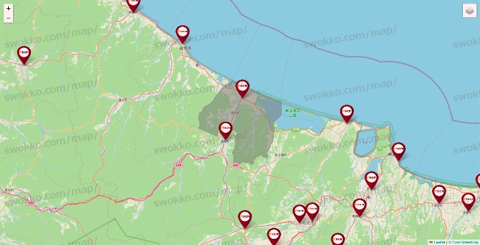 北海道のDCMの店舗地図