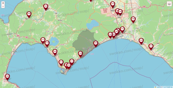 北海道のDCMの店舗地図