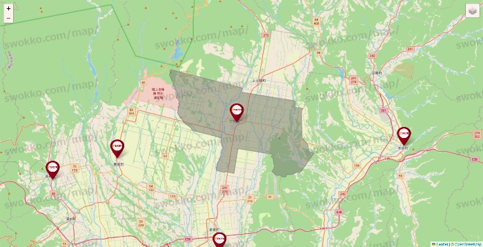 北海道のDCMの店舗地図