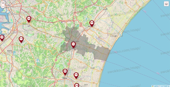 千葉県のDCMの店舗地図