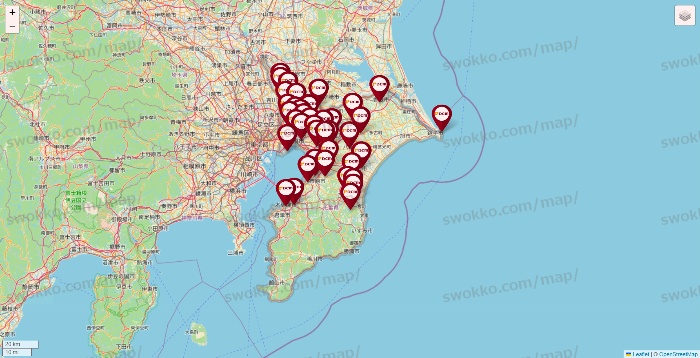 千葉県のDCMの店舗地図