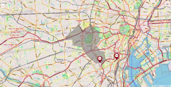東京都のDCMの店舗地図