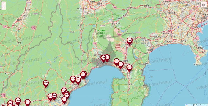 静岡県のDCMの店舗地図