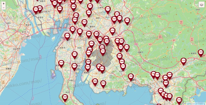 愛知県のDCMの店舗地図