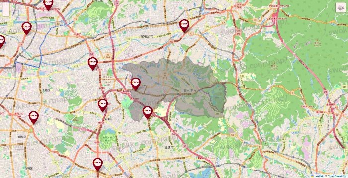 愛知県のDCMの店舗地図