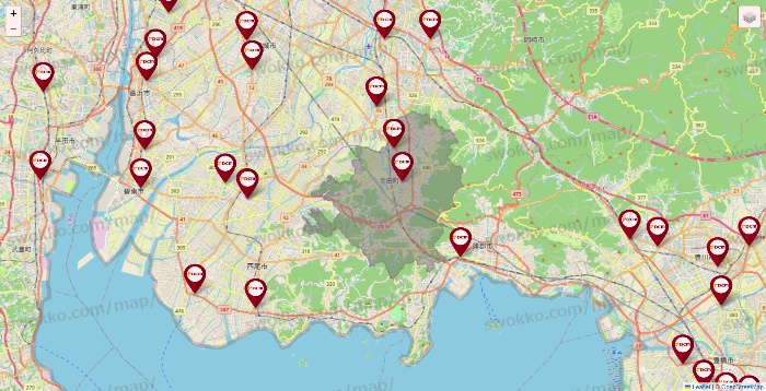 愛知県のDCMの店舗地図