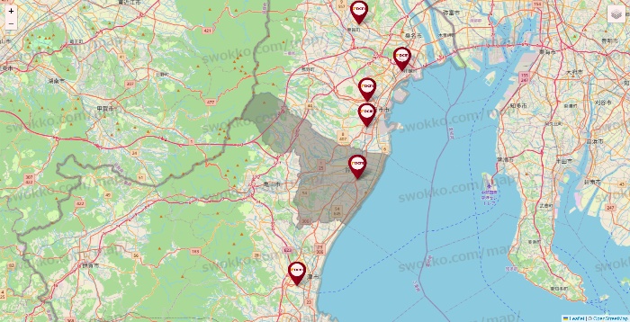 三重県のDCMの店舗地図