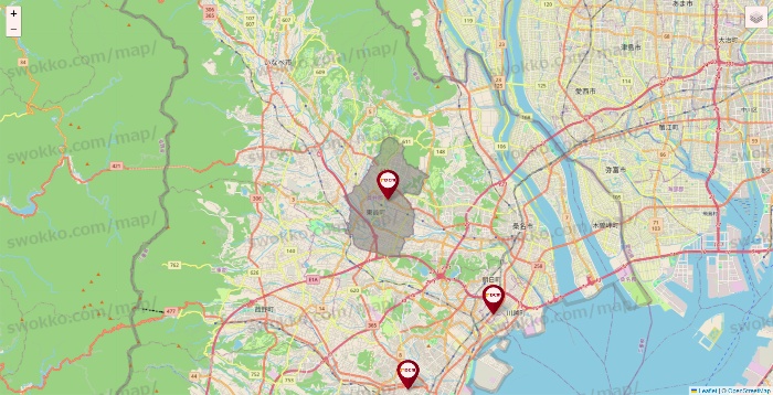 三重県のDCMの店舗地図