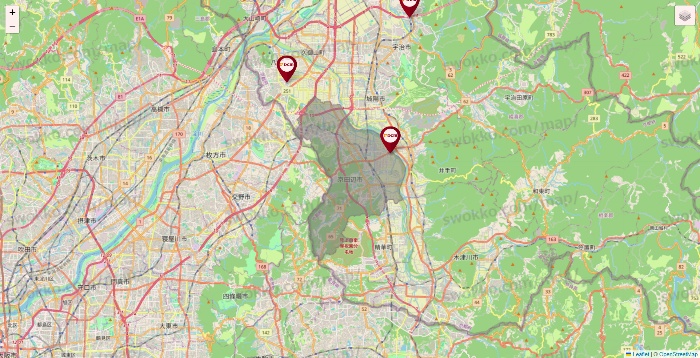 京都府のDCMの店舗地図