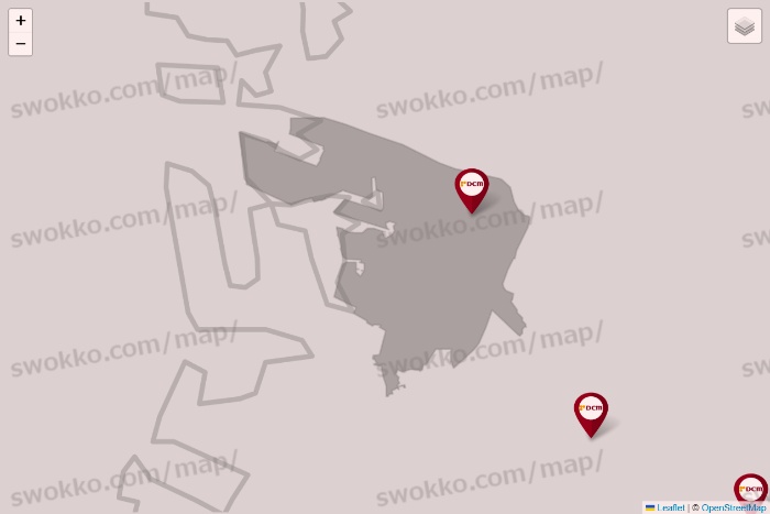 大阪府のDCMの店舗地図