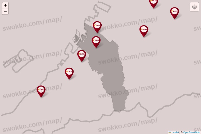 大阪府のDCMの店舗地図