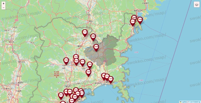 宮城県のDCMの店舗地図