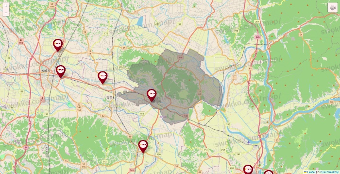 宮城県のDCMの店舗地図