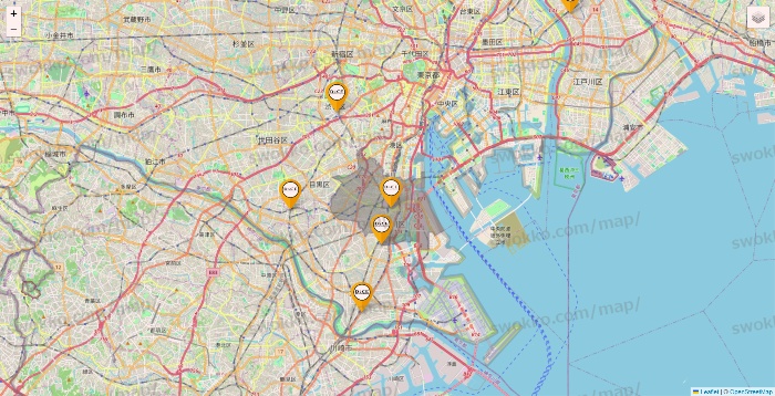 東京都のDICE（ダイス）の店舗地図
