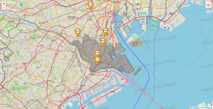 東京都のDICE（ダイス）の店舗地図