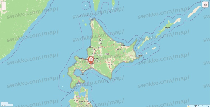 北海道のDione（ディオーネ）の店舗地図