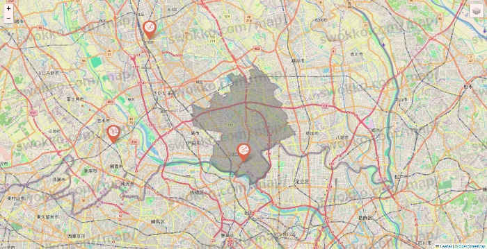 埼玉県のDione（ディオーネ）の店舗地図