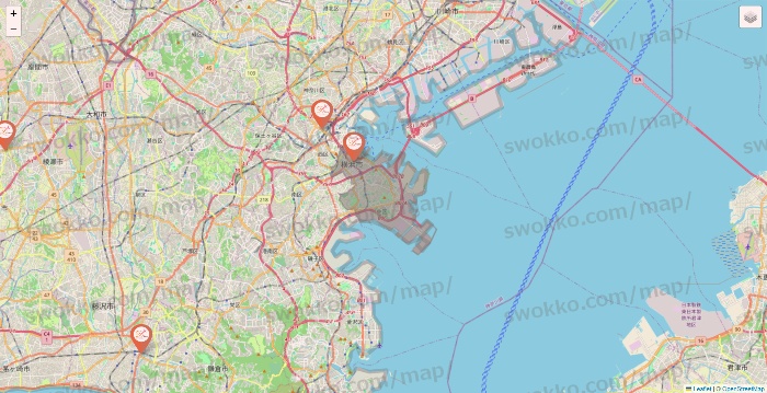 神奈川県のDione（ディオーネ）の店舗地図