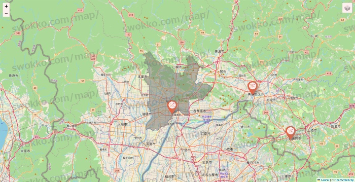 岐阜県のDione（ディオーネ）の店舗地図