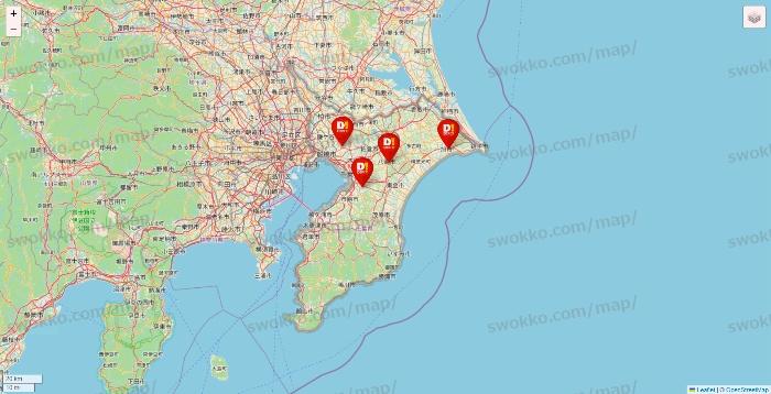 千葉県のDirex（ダイレックス）の店舗地図