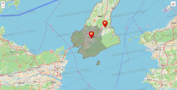 兵庫県のDirex（ダイレックス）の店舗地図