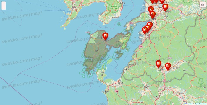 熊本県のDirex（ダイレックス）の店舗地図