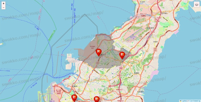沖縄県のDirex（ダイレックス）の店舗地図