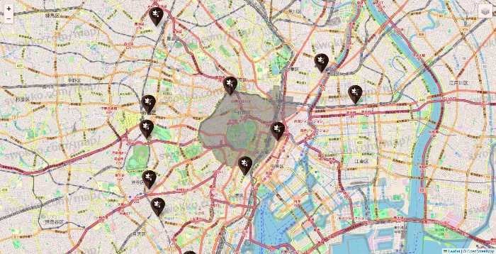 東京都の土間土間の店舗地図