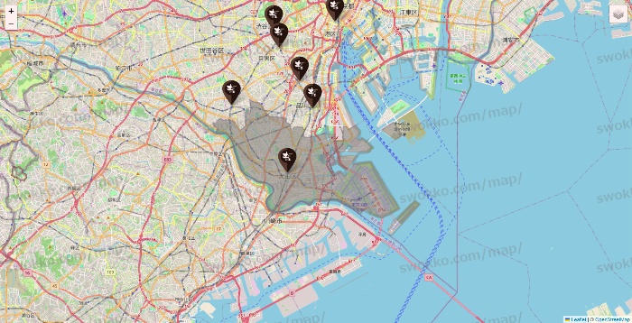 東京都の土間土間の店舗地図