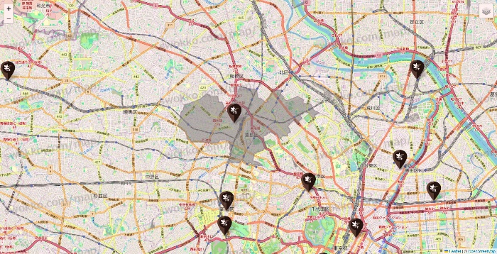 東京都の土間土間の店舗地図