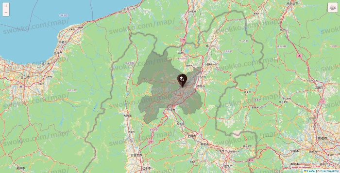長野県の土間土間の店舗地図
