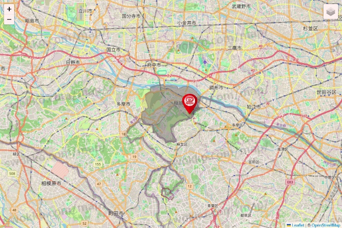 東京都のドムドムハンバーガーの店舗地図