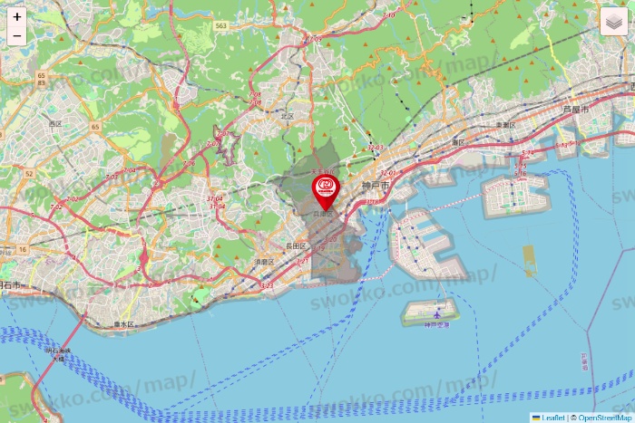 兵庫県のドムドムハンバーガーの店舗地図